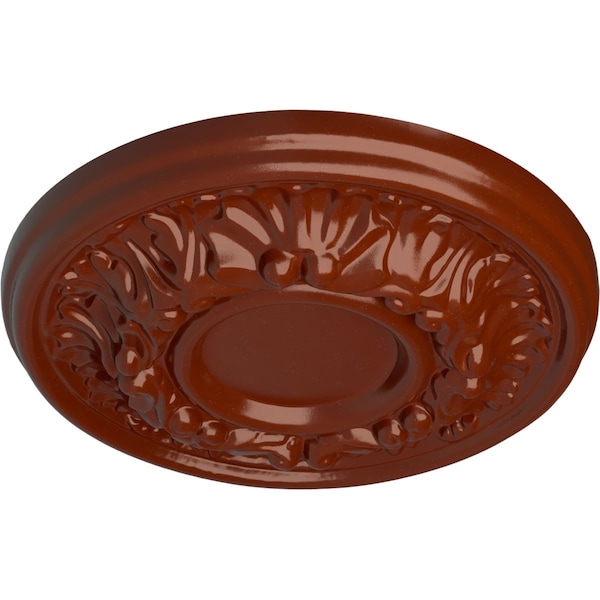 Odessa Ceiling Medallion (Fits Canopies Up To 2 1/2), Hand-Painted Firebrick, 7 1/2OD X 1 1/8P